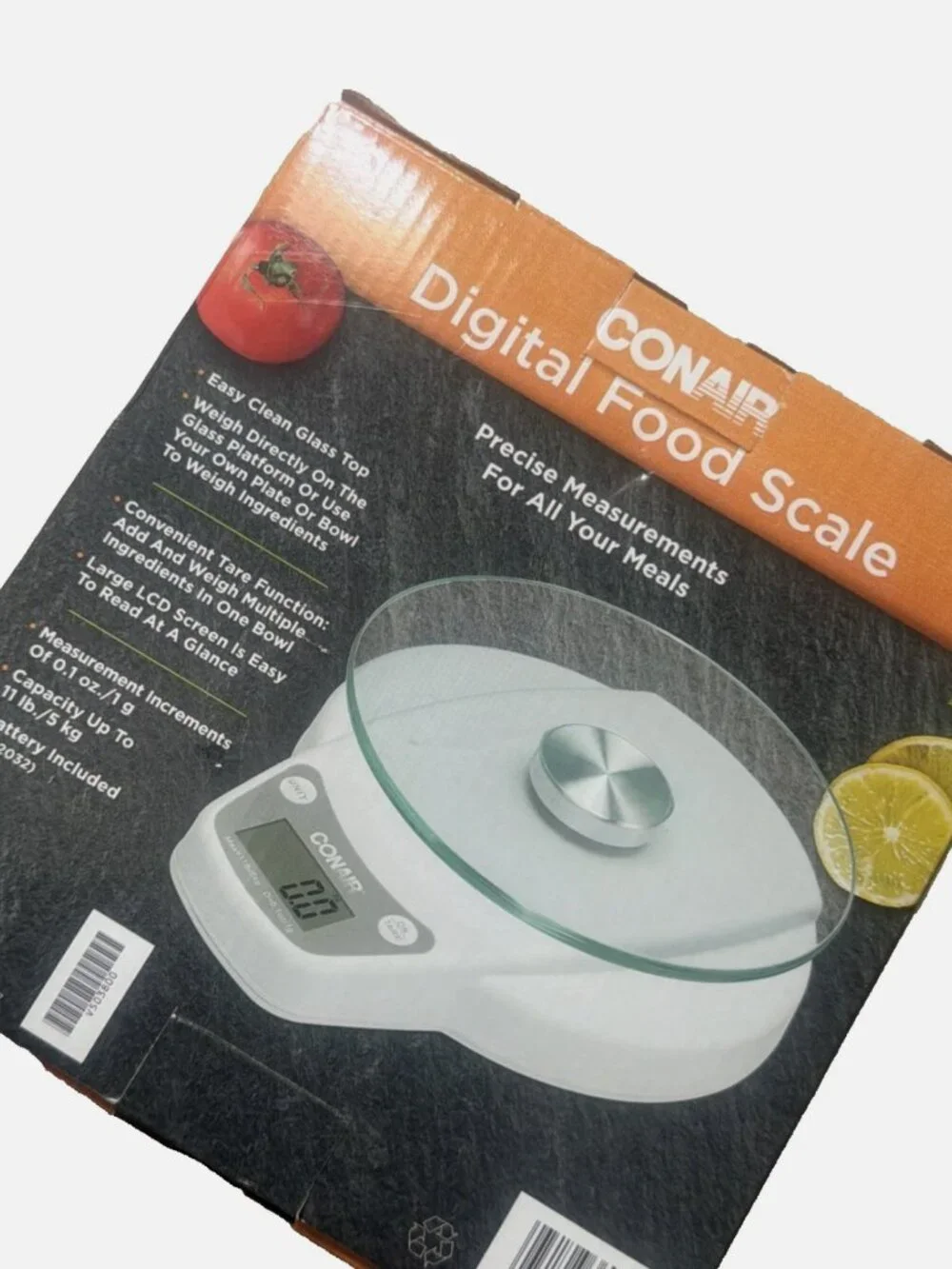 Digital Food Scale By CONAIR CNF130 Capacity 11Ib